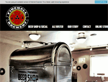 Tablet Screenshot of firehallbrewery.com